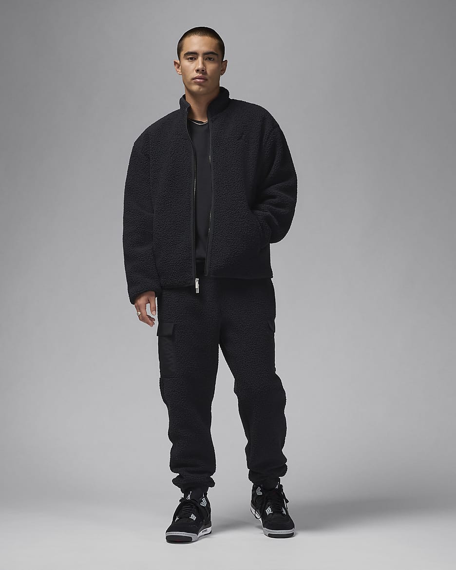 High pile fleece jacket men's new arrivals